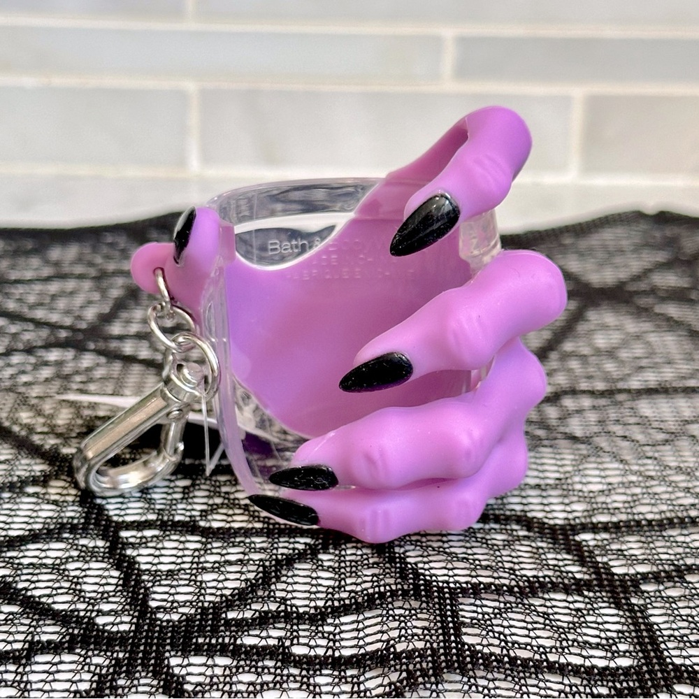 NEW Bath and Body Works Halloween Witch Hand Purple Pocketbac Holder